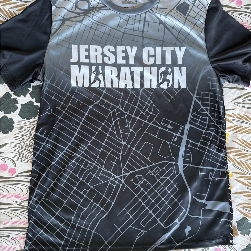 Official Jersey City Marathon Athletic T-Shirt